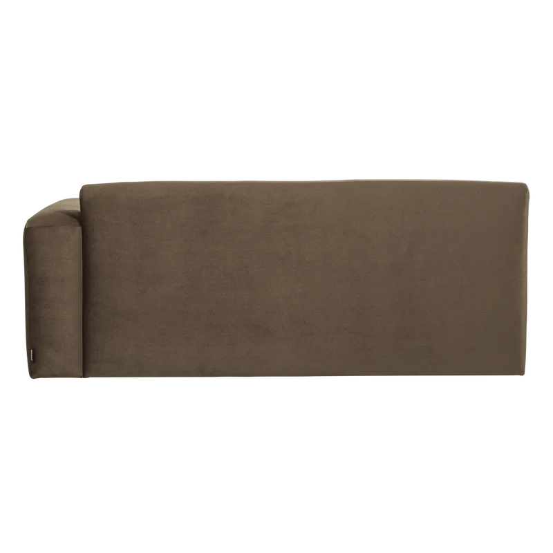 Mojo Base 2-Sitzer-Element Armlehne rechts Samt Taupe