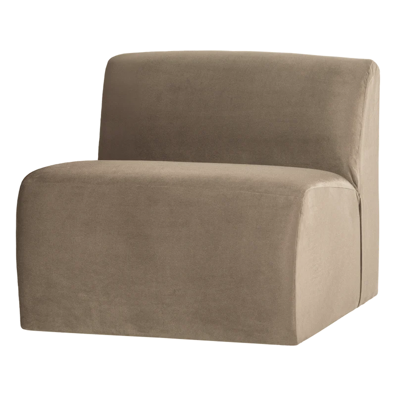 Mojo Base 1-Sitzer-Element Samt Khaki
