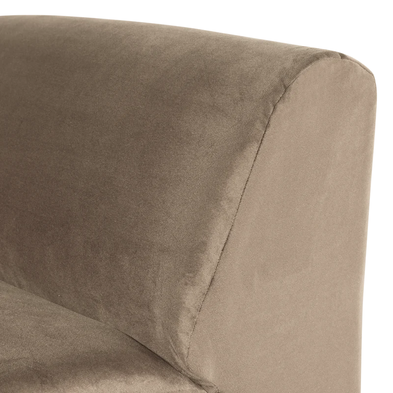 Mojo Base 1-Sitzer-Element Samt Khaki