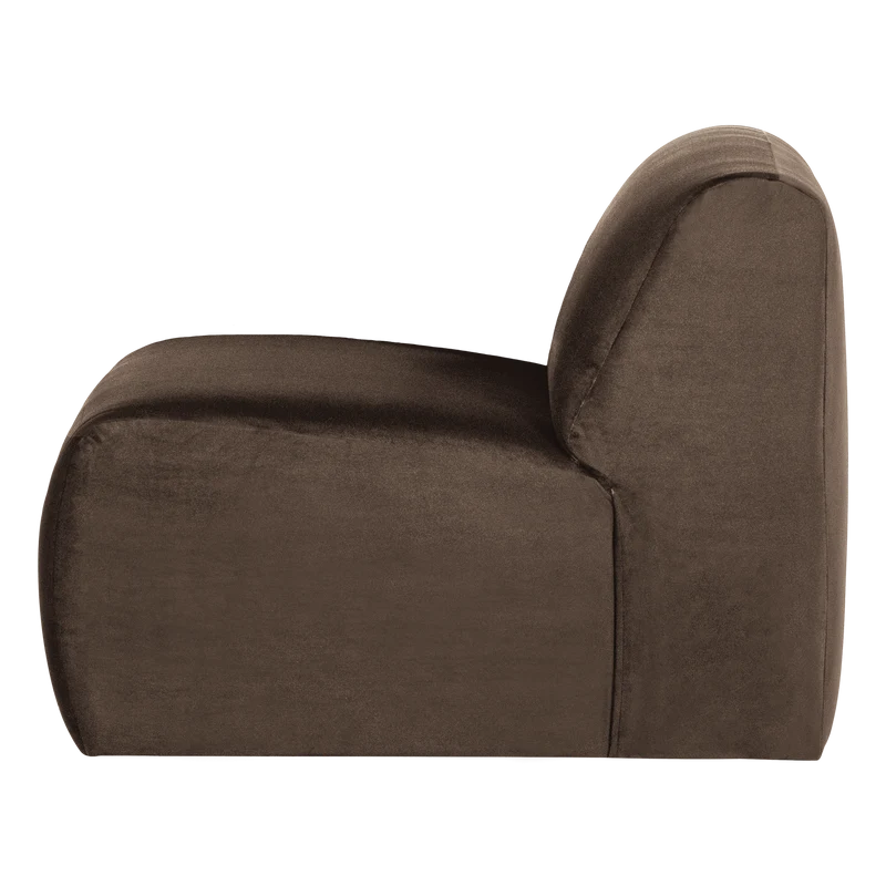 Mojo Base 1-Sitzer-Element Samt Braun