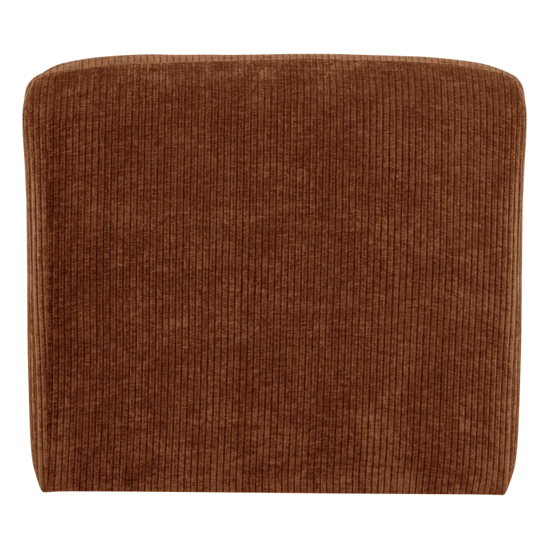 Mojo Base 1-Sitzer-Element gerippter Stoff Rostbraun