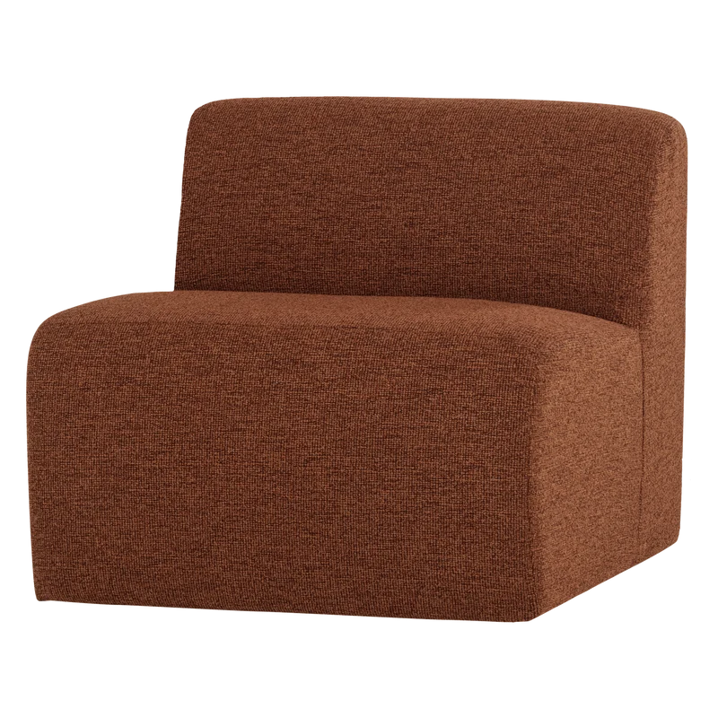 Mojo Base 1-Sitzer-Element bouclé Rostbraun melange