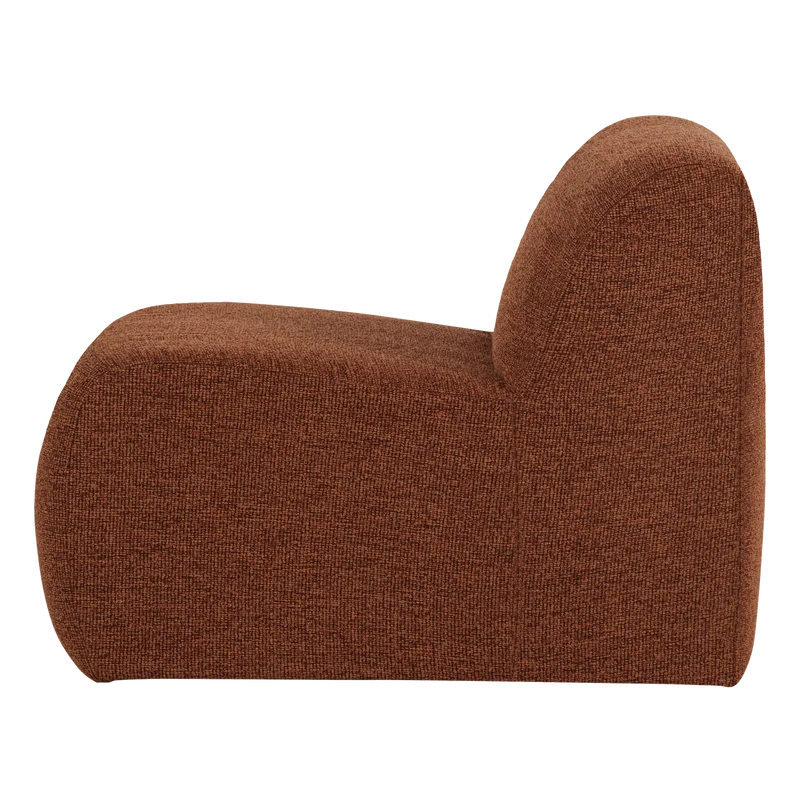 Mojo Base 1-Sitzer-Element bouclé Rostbraun melange