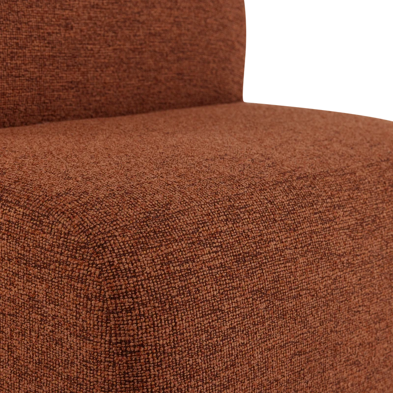Mojo Base 1-Sitzer-Element bouclé Rostbraun melange
