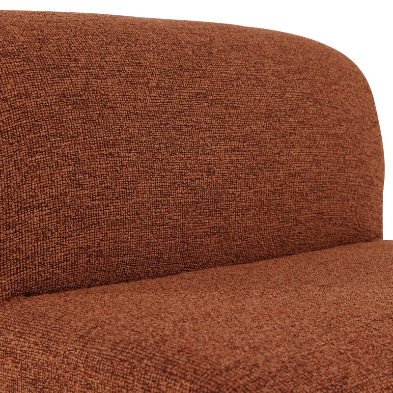 Mojo Base 1-Sitzer-Element bouclé Rostbraun melange