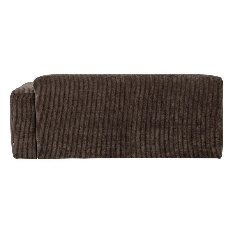 Mojo Base 2-Sitzer-Element Armlehne rechts Rib Braun
