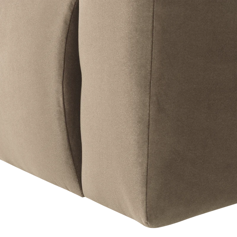 Mojo Base 1-Sitzer-Element Armlehne rechts Samt Khaki