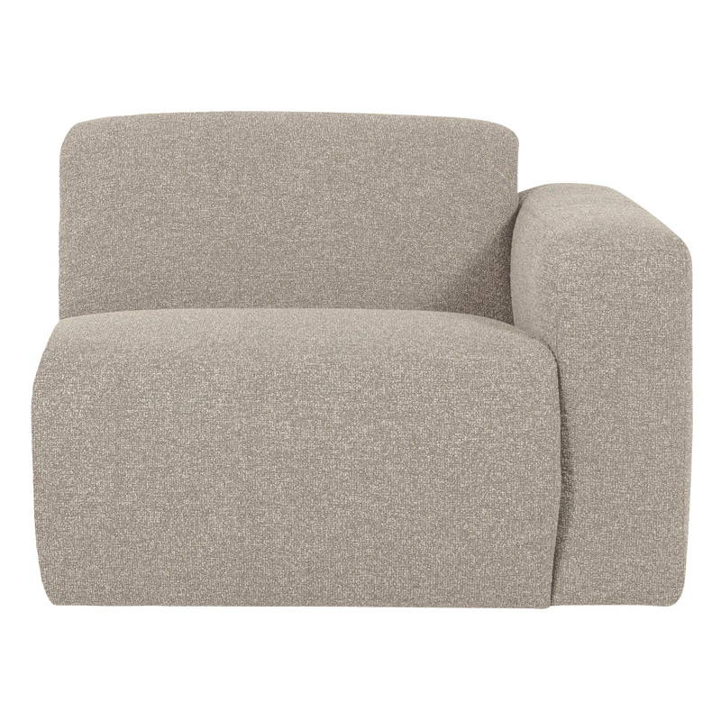 Mojo Base 1-Sitzer-Element Armlehne rechts Bouclé Beige