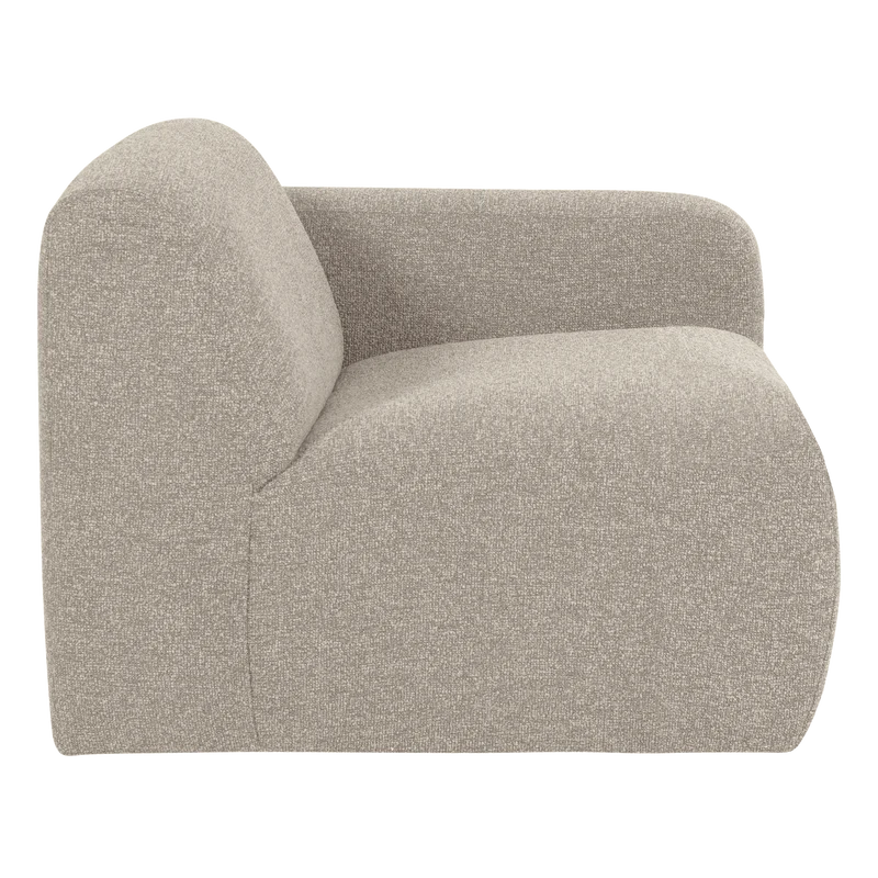 Mojo Base 1-Sitzer-Element Armlehne rechts Bouclé Beige