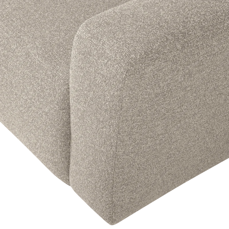 Mojo Base 1-Sitzer-Element Armlehne rechts Bouclé Beige