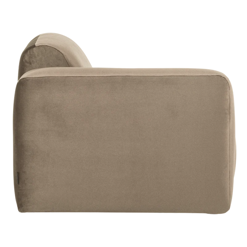 Mojo Base 1-Sitzer-Element Armlehne links Samt Khaki