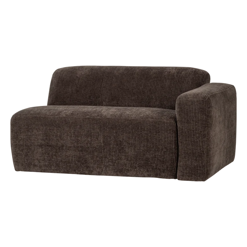 Mojo Base 1,5-Sitzer-Element Armlehne rechts rib Braun