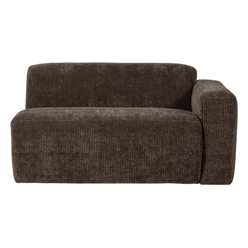 Mojo Base 1,5-Sitzer-Element Armlehne rechts rib Braun