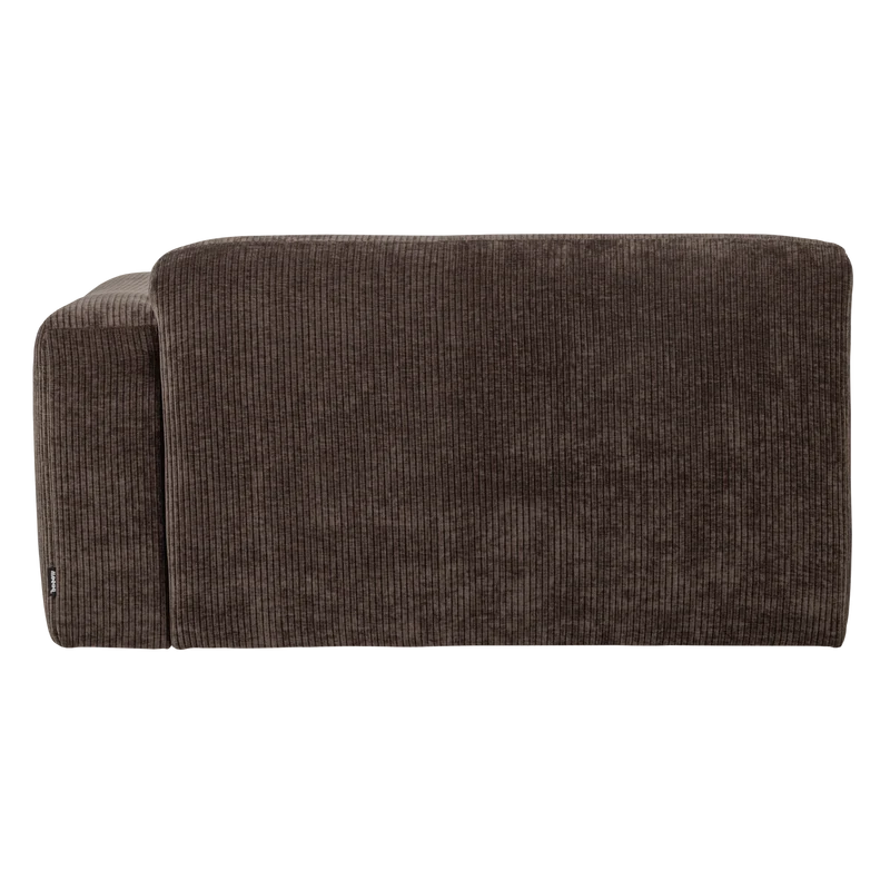 Mojo Base 1,5-Sitzer-Element Armlehne rechts rib Braun