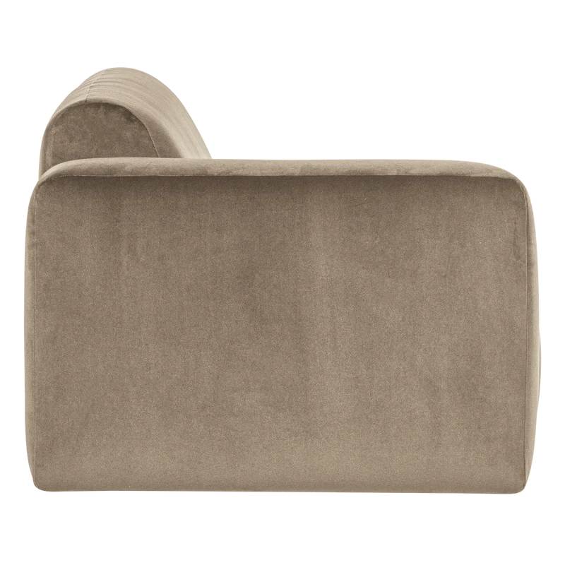 Mojo Base 1,5-Sitzer-Element Armlehne links Samt Khaki