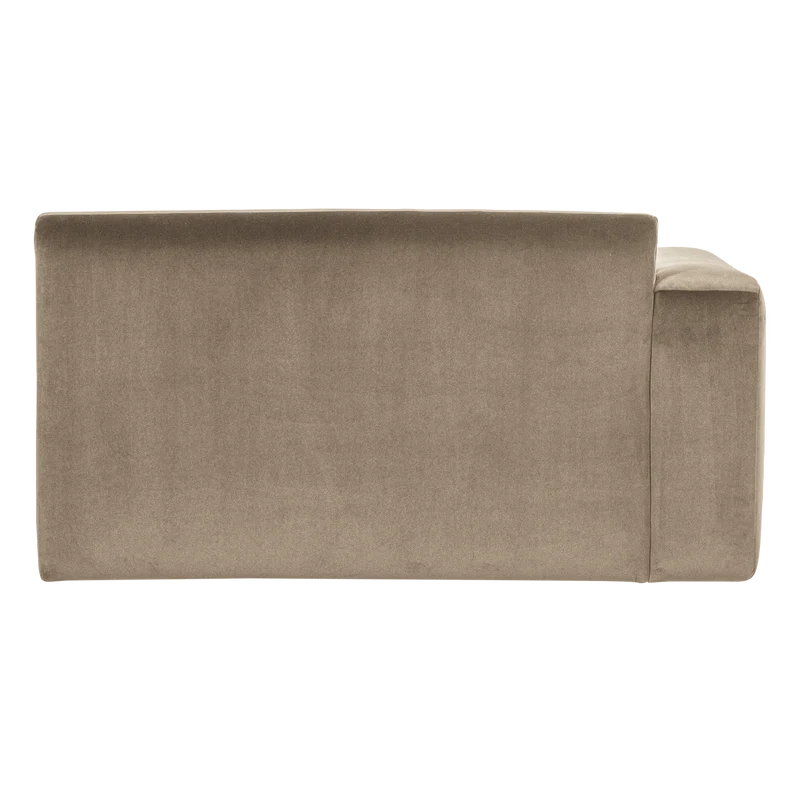 Mojo Base 1,5-Sitzer-Element Armlehne links Samt Khaki
