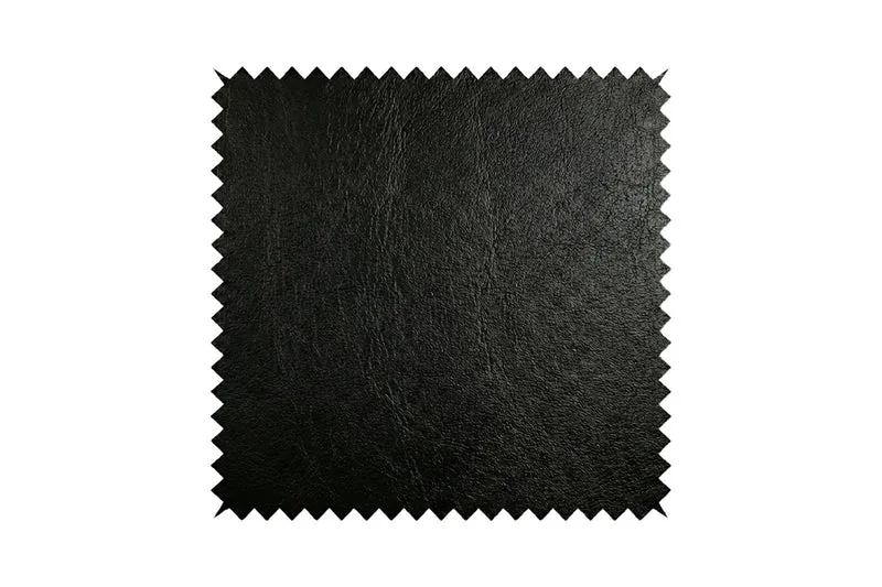 KAWOLA Stoffmuster Leder schwarz