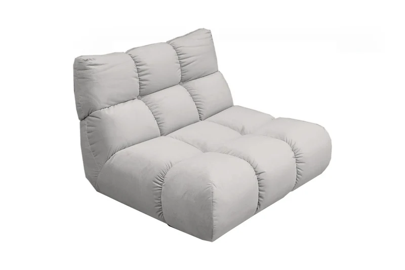 KAWOLA Sessel VIVIEN Drehsessel Velvet silber