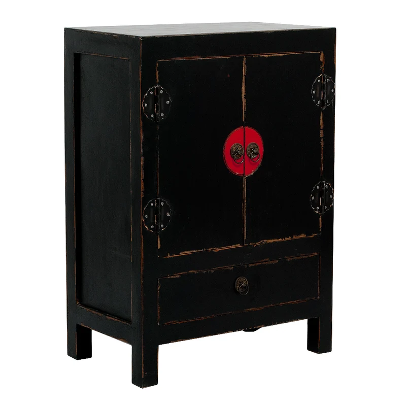 Kommode ASIA-M Shabby Schwarz