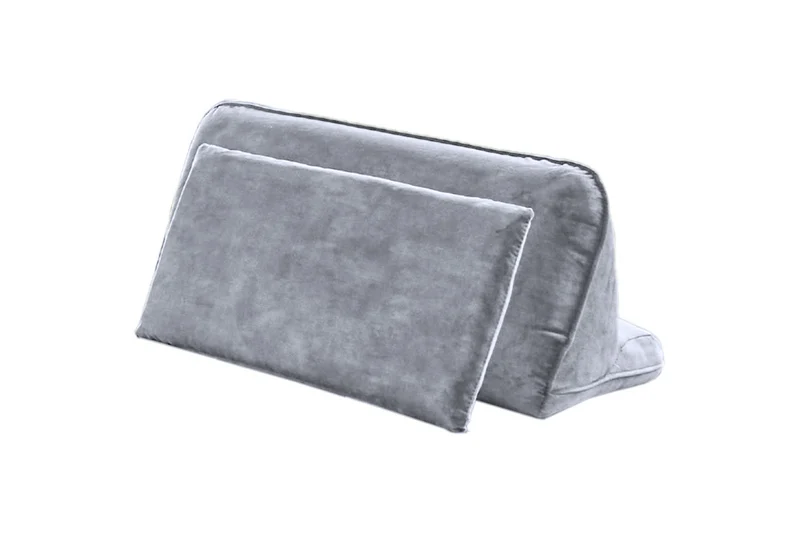 KAWOLA Rückenkissen WIOLO velvet grau