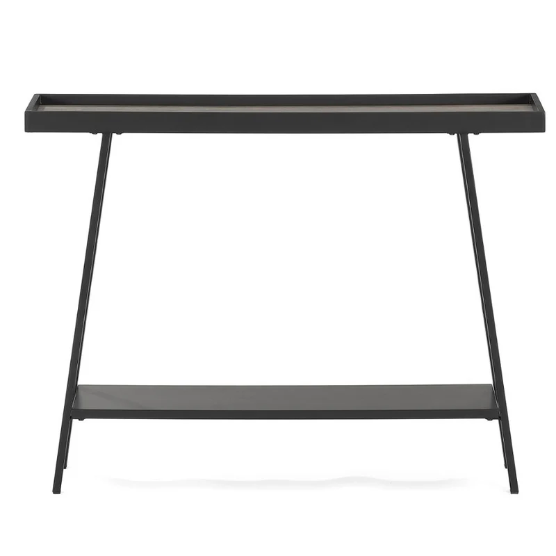 Moderner Konsolentisch CUDA 100cm Altholz-Look Metallgestell