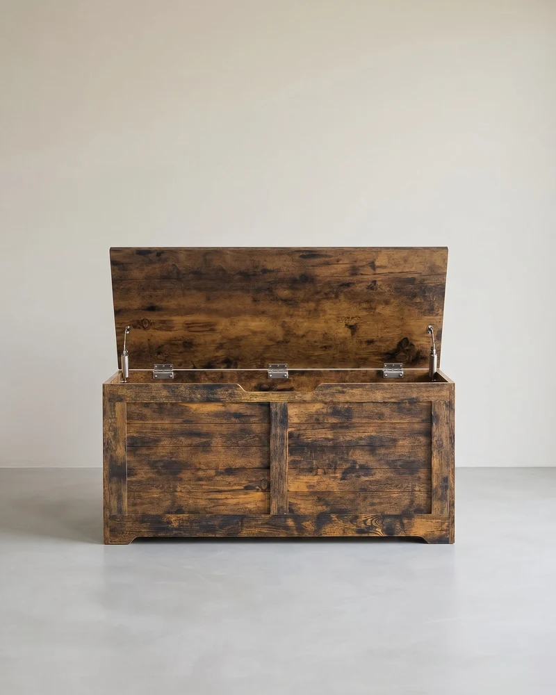 Aufbewahrungsbank mit Deckel – Schuhbank – Sitzbank mit hoher Tragkraft – Für Flur, Schlafzimmer oder Wohnzimmer