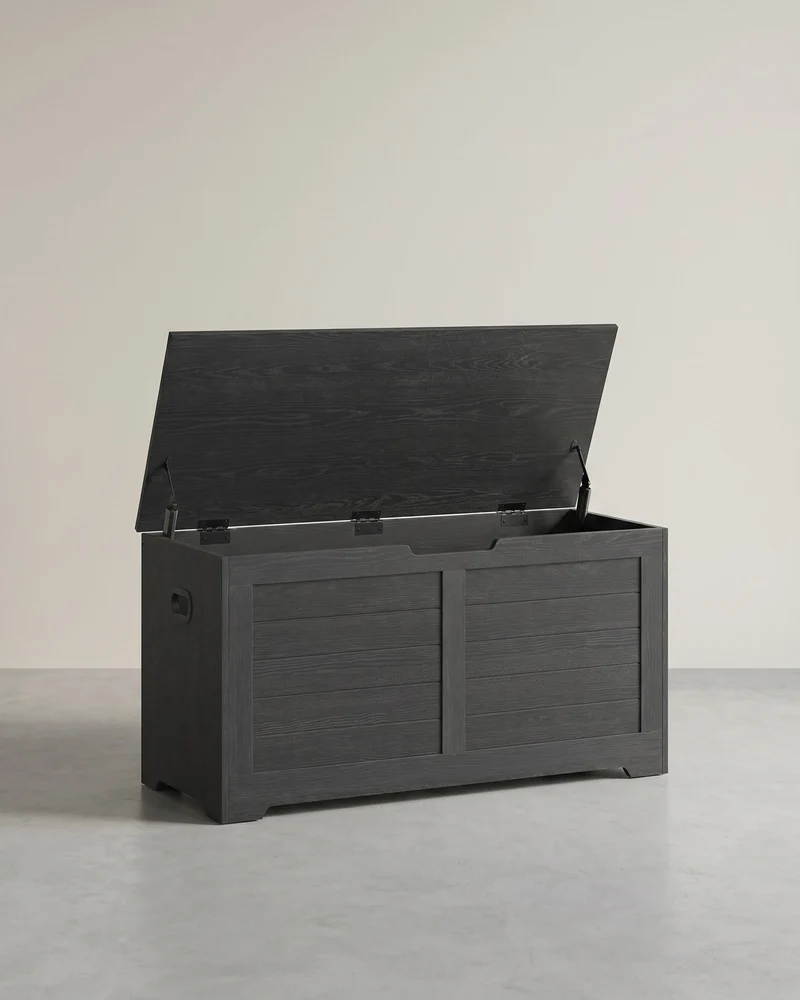 Aufbewahrungsbank mit Deckel – Schuhbank – Sitzbank mit hoher Tragkraft – Für Flur, Schlafzimmer oder Wohnzimmer