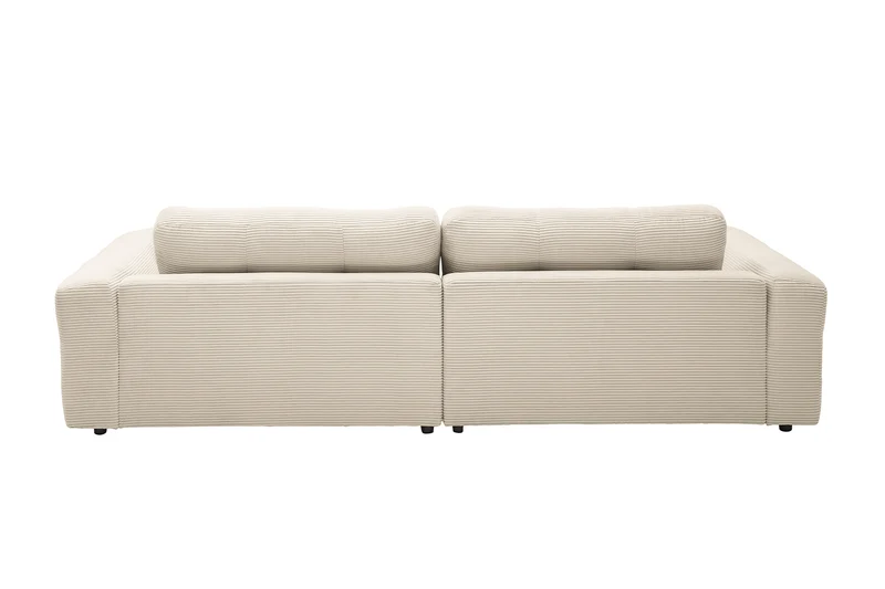 KAWOLA Sofa MIKA Ecksofa Cord cremeweiß