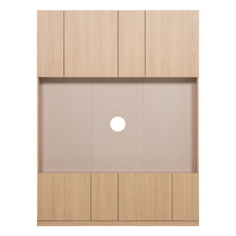 Build TV-Ablageschrank 160 cm Eichendekor Natur