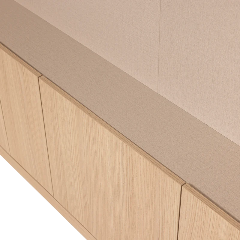 Build TV-Ablageschrank 160 cm Eichendekor Natur