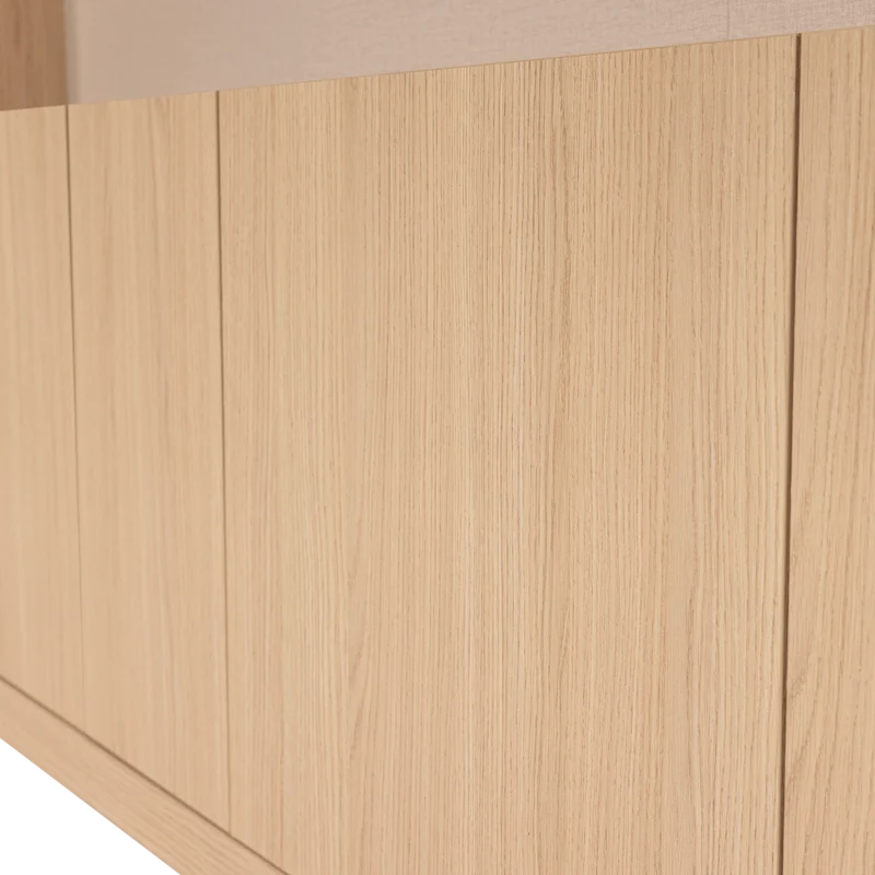 Build TV-Ablageschrank 160 cm Eichendekor Natur