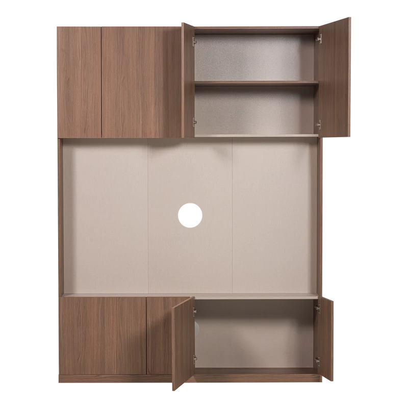 Build TV-Ablageschrank 160 cm Eichendekor Braun