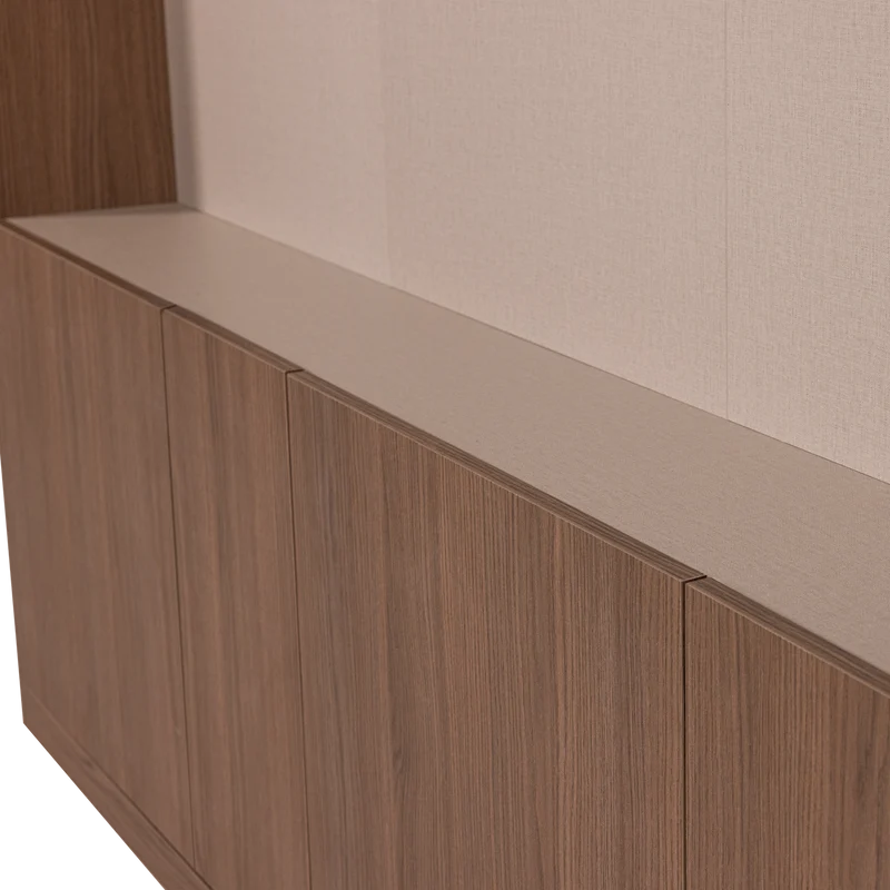 Build TV-Ablageschrank 160 cm Eichendekor Braun