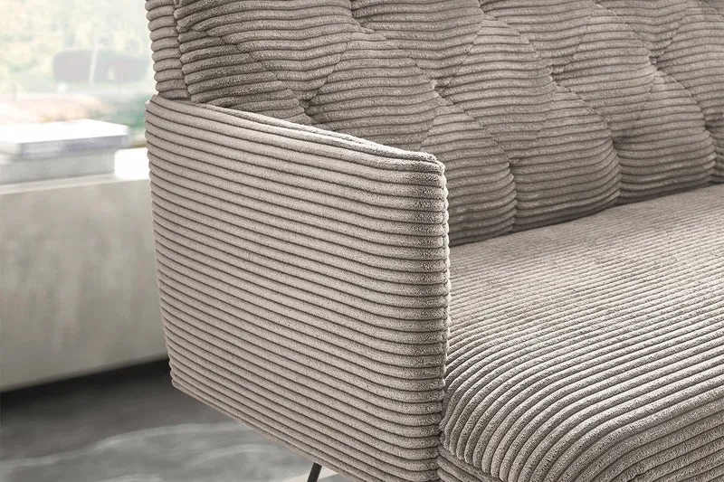 KAWOLA Esszimmerbank CHARME Cord steingrau