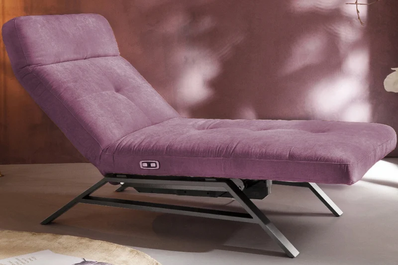KAWOLA Liege AMERIVA Relaxliege Velvet purple