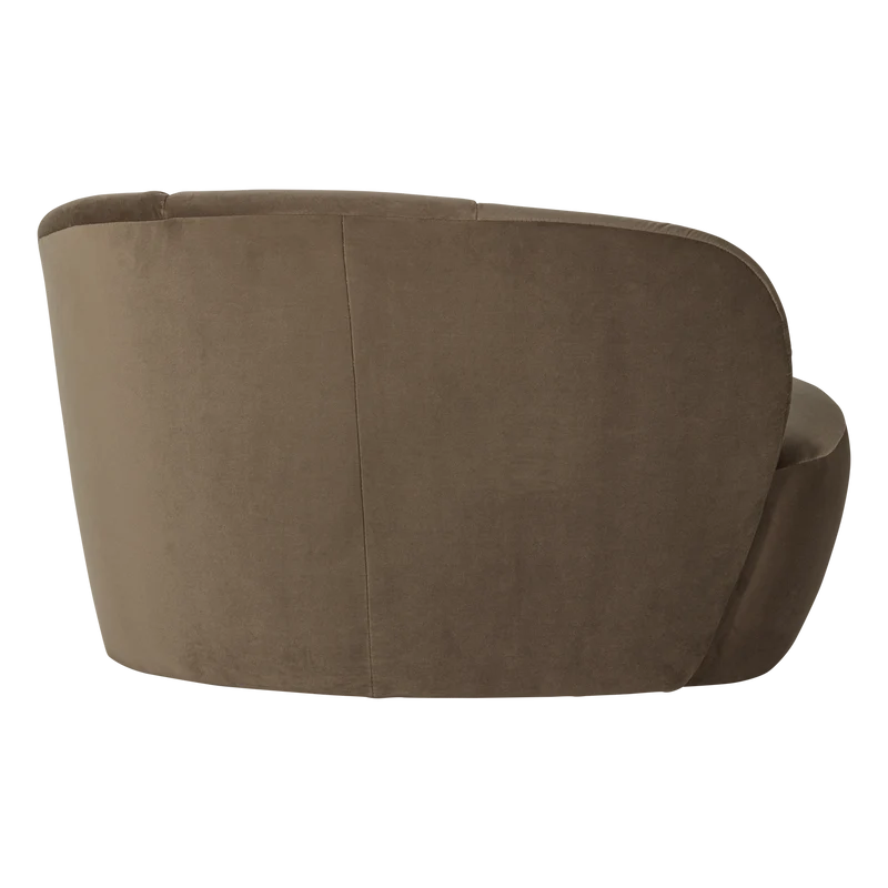 Mojo 2-Sitzer Armlehne rechts Samt Taupe