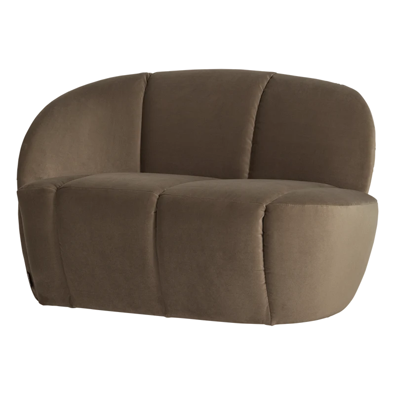 Mojo 2-Sitzer Bank links Samt Taupe