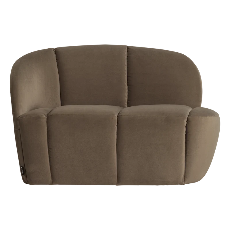 Mojo 2-Sitzer Bank links Samt Taupe