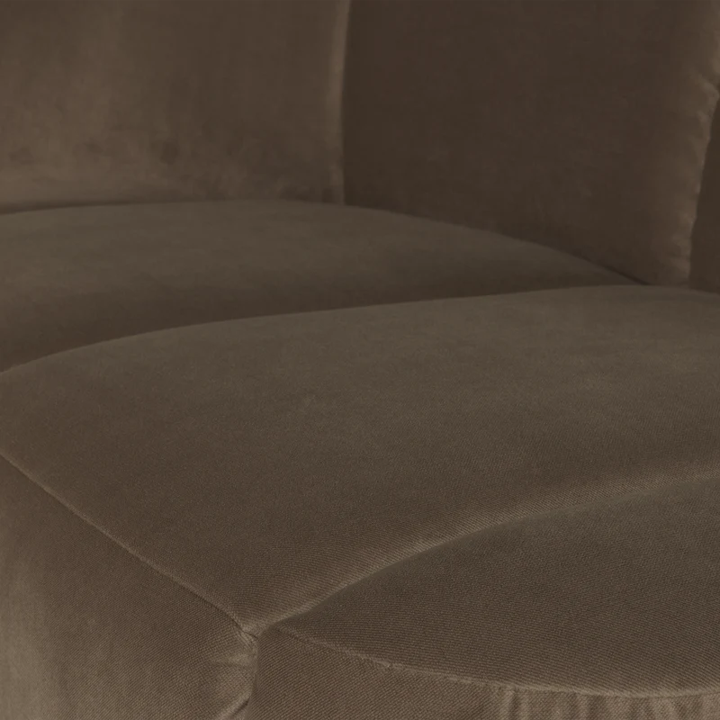 Mojo 2-Sitzer Bank links Samt Taupe