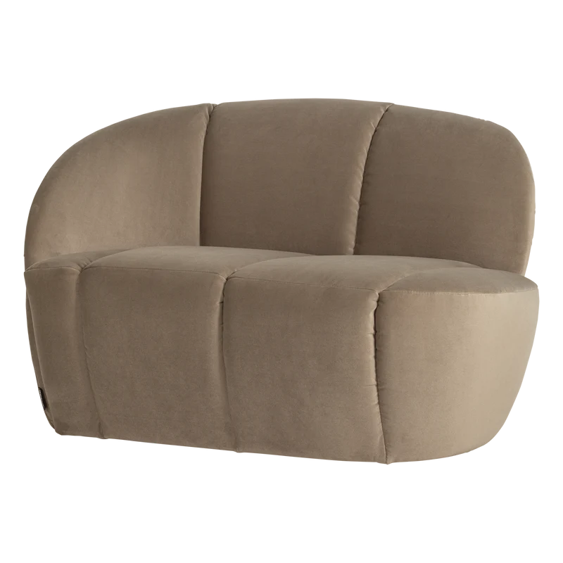 Mojo 2-Sitzer Bank links Samt Khaki