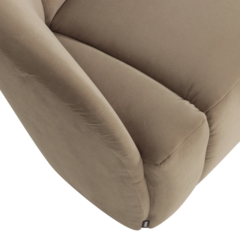Mojo 2-Sitzer Bank links Samt Khaki
