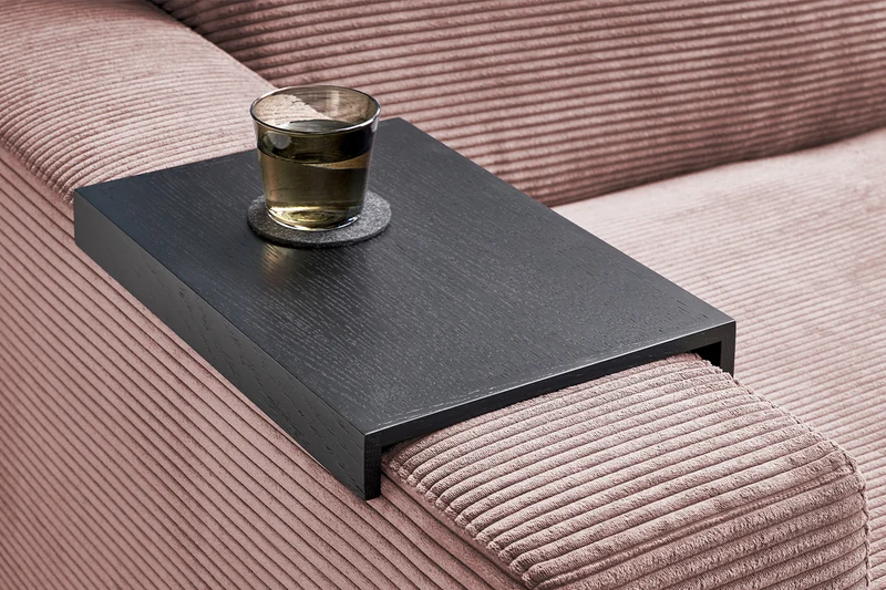 KAWOLA Big Sofa MADELINE Cord rosa
