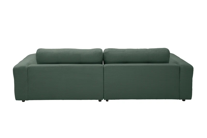 KAWOLA Sofa MIKA Ecksofa Cord smaragd