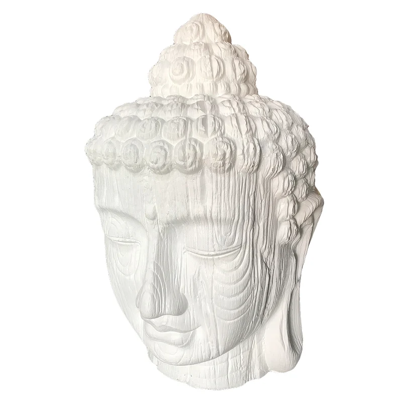 Buddha Kopf BESAR-L ca. H110cm Weiß