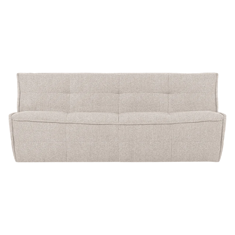 Cluster 3-sitzer sofa bouclé sand beige