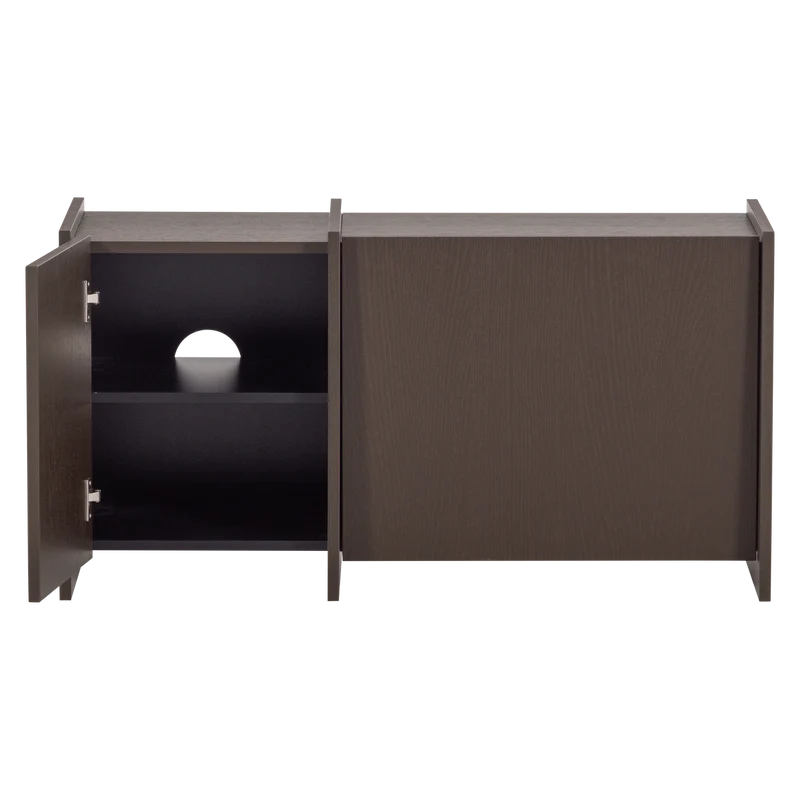 Brock tv-möbel 102 cm asche furnier mittelbraun
