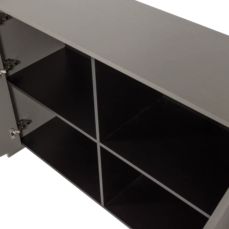 Brock kommode 200 cm asche furnier warmes grau