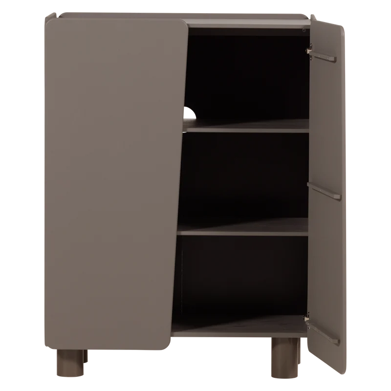 Root 2-türen schrank kiefer truffle braun