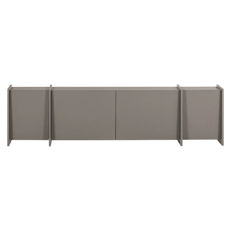 Brock tv-möbel 200 cm asche furnier warmes grau