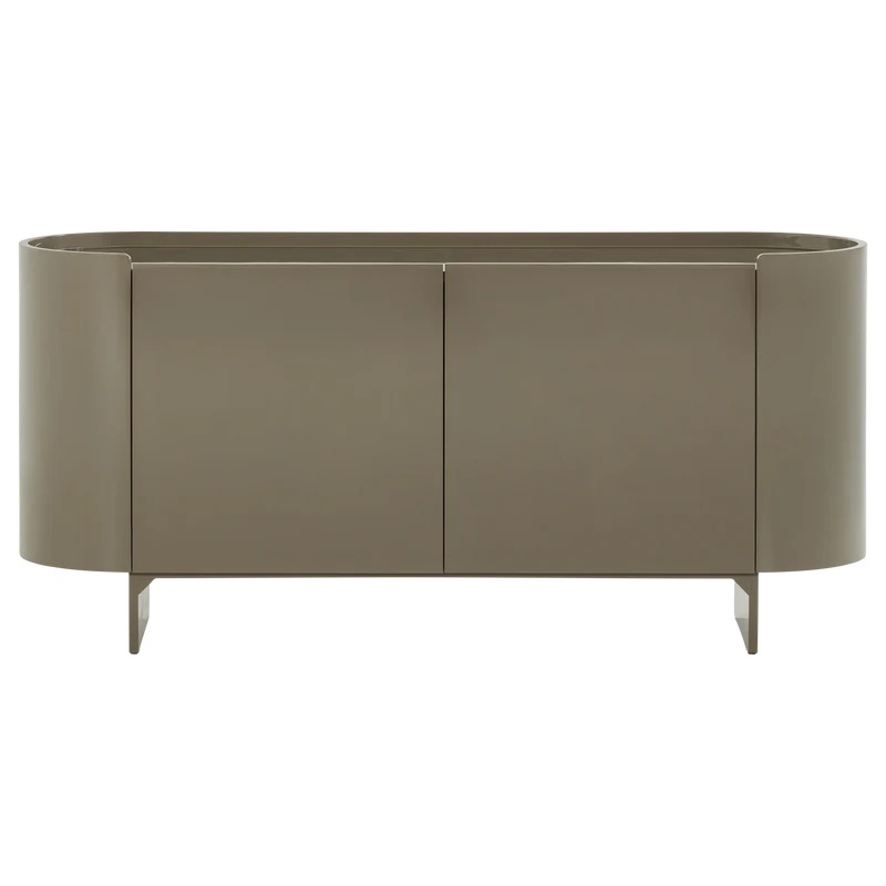 Liora TV-Möbel/Sideboard aus Hochglanzholz in Grün